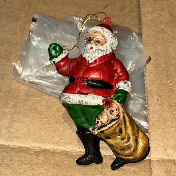 12x Vintage Plastic Old World Santa Christmas Ornaments - Picture 12 of 13